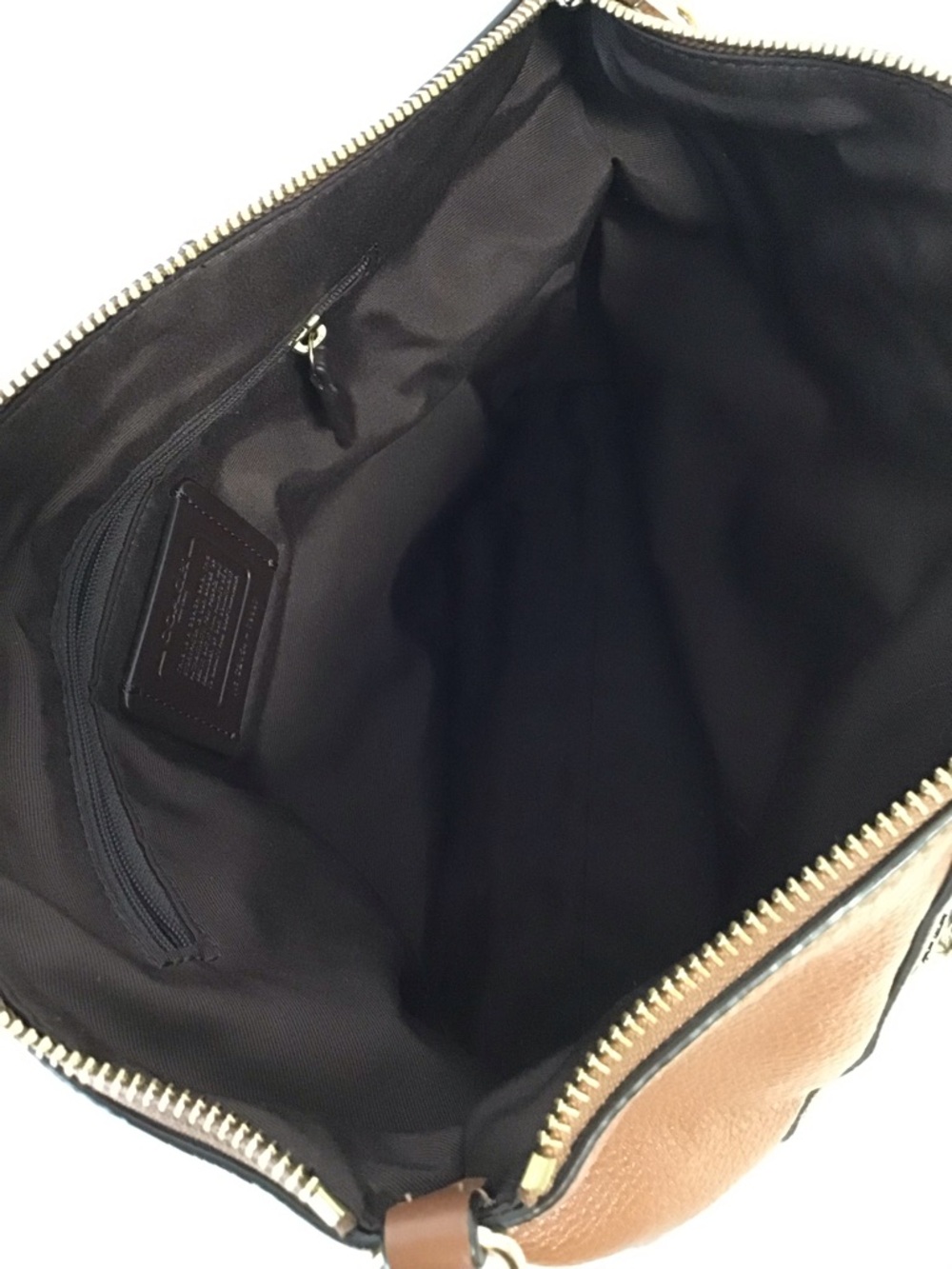 Coach Prairie Satchel Bag 79997 Tan Soft Pebbled Leather Purse No Long Strap - Picture 10 of 15